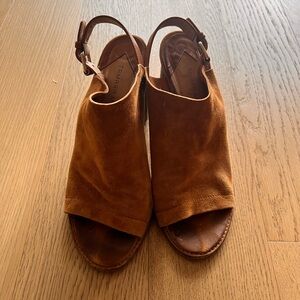 Tamara Mellon Suede Slingback Sandals